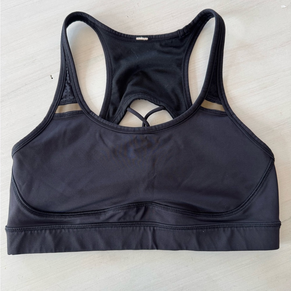 Lululemon Black Sports Bra with rope back Size 8
